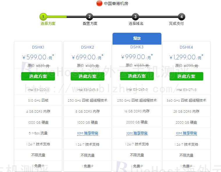 BlueHost香港服务器（windows系统）