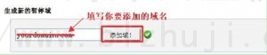 点击“添加域！