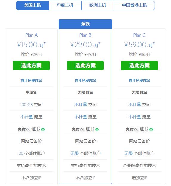 BlueHost全能主机
